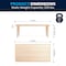 Flash Furniture Rectangle 23.625 W, 47.25 L, 23.5 H, Plastic, Steel, Brown YU-YCY-060-RECT-TBL-NAT-GG - alternate 6
